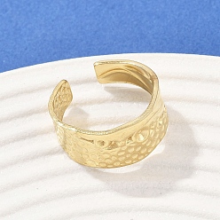 Настоящее золото 18K 304 из нержавеющей стали манжеты кольца, ионное покрытие (ip), реальный 18 k позолоченный, 9.5 мм