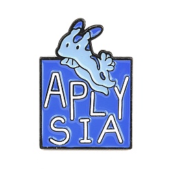 Other Animal Эмалевые значки из сплава на морскую тематику, черный значок на лацкан для рюкзака или одежды, Плут синий, аплизия, 30x21 мм