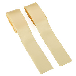 Champagne Yellow 2Rolls Polyester Ribbon, for Gift Wrapping Ribbon, Champagne Yellow, 1-1/2 inch(39mm), about 3.28 Yards(3m)/Roll