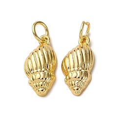 Другие Латунные подвески, с целью перехода в кольце, стойки покрытие, долговечный, без свинца и без кадмия, реальный 18 k позолоченный, 15x7.5x3.5 мм, отверстие : 3.5 мм