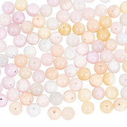 Желтый Нефрит 2 нити из натурального желтого нефрита бусины нити, окрашенные, круглые, 8 мм, отверстие : 1.2 мм, около 50 шт / нитка, 15.94 дюйм (40.5 см)