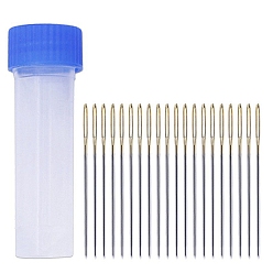 Платина Иглы из железной пряжи, тупые иглы с большим ушком, для вышивки крестом, вязание, вышивка лентами, платина, 40x0.94 мм