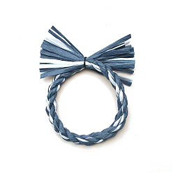 Стально-синий Подвесные украшения в виде венка из бумаги сименава, украшения из веревки из рафии, для домашнего декора своими руками, стальной синий, 100 мм