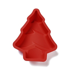 FireBrick DIY Christmas Tree Food Grade Silicone Molds, Baking Cake Pans, FireBrick, 160x124x28.5mm