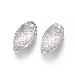 Платина Стойки обшивки латунные подвески, долговечный, лист, платина, 17.5x9x0.7 мм, отверстие : 1 мм