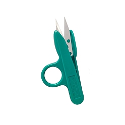 Зеленый Ножницы из нержавеющей стали, ножницы для вышивания, швейные ножницы, с пластиковой ручкой, зелёные, 120x53 мм