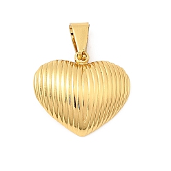Золотой 304 подвески из нержавеющей стали, сердце прелести, золотые, 17x19.5x4.5 мм, отверстие : 7.5x3.5 мм