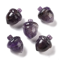 Аметист Декоративные украшения для домашнего аметиста, желуди, 25~27x20 мм