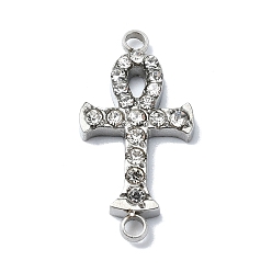 Нержавеющая Сталь Цвет 304 подвески из нержавеющей стали с кристаллами и стразами, анк перекрестные ссылки, цвет нержавеющей стали, 20x10x2 мм, отверстие : 1.6 мм