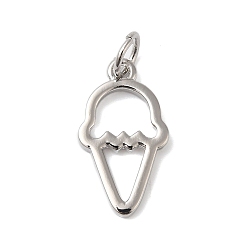 Платина Стойки обшивки латунные подвески, без кадмия и без свинца, долговечный, мороженое, платина, 16.5x9x1.5 мм, отверстие : 5 мм