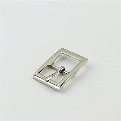 Платина Регулятор прямоугольной пряжки из цинкового сплава, металлические роликовые пряжки ремни аппаратная пряжка, аксессуары для багажного ремня, платина, 38x26 мм, Внутренний диаметр: 19 mm