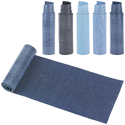 Mixed Color 5Pcs 5 Colors Fibrous Cloth Clothing Patches, Mixed Color, 510x81mm, 1pc/color