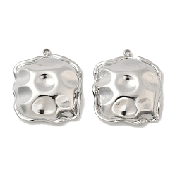 Нержавеющая Сталь Цвет 304 подвески из нержавеющей стали, цвет нержавеющей стали, 29x25x6 мм, отверстие : 1.6 мм