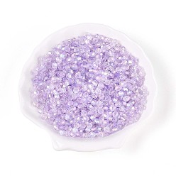 Лиловый Прозрачные брызги, окрашенные распылением, конус, с покрытием AB цвета, граненые, сирень, 4~4.5x3.5 мм, отверстие : 1.4~1.6 мм, Около 15380 шт / 1000 г