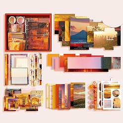 Малиновый Набор бумаги для скрапбукинга, для альбома для вырезок diy, справочная бумага, украшение дневника, малиновый, 230x185 мм, 155 шт / комплект