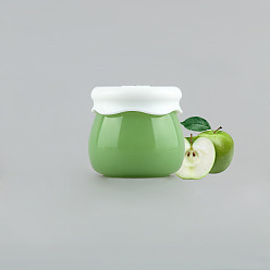Темный Морско-зеленый Непрозрачный акриловый многоразовый контейнер с крышкой из полипропилена, Портативная дорожная помада для лица, крем-варенье, баночка, темно-зеленый, 3.8x3.5 см, емкость: 10 г