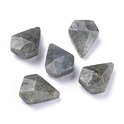 Labradorit Natur Labradorit Anhänger, facettiert, Raute , 21x17x8.5 mm, Bohrung: 1.2 mm