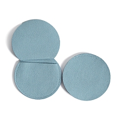 Небесно-голубой Бархатный мешочек для хранения ювелирных изделий, круглая сумка-конверт, голубой, 7x7 см