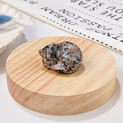 Другие Джасперы Украшения из натуральной яшмы, фигурка из энергетического камня Рейки, спящий кот, 33.5x39x23.5 мм