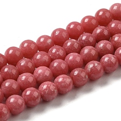 Thulite Natural Thulite Beads Strands,  Round, 6mm, Hole: 0.6mm, about 71pcs/strand, 15.55''~15.75''(39.5~40cm)