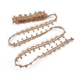 Верблюжий Металлическая лента, отделка декоративный пояс сороконожка плетеная кружевная лента юбка воротник рукава сбоку, цветочным узором, верблюжие, 3/4 дюйм (20 мм)