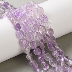 Аметист Нити бусин из натурального лавандового аметиста, самородки, упавший камень, 7.5~13.5x7~9.5x4~7 мм, отверстие : 0.6~0.8 мм, около 42~44 шт / нитка, 15.47~15.55 дюйм (39.3~39.5 см)