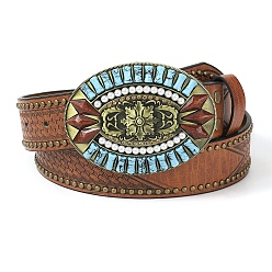 Сиена Ремни цепи из искусственной кожи, с пряжками из сплава, овальные, цвет охры, 47-1/4 дюйм (120 см)