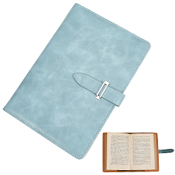 Стально-синий Прямоугольные обложки для блокнотов из искусственной кожи, для школьных канцелярских принадлежностей, стальной синий, 21.8x15x1.45 см