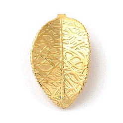 Золотой 304 подвески из нержавеющей стали, очарование листа, золотые, 28x17x3 мм, отверстие : 2.5 мм