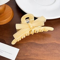 Мокасин Заколки для волос из ацетата целлюлозы и железных когтей, аксессуары для волос для женщин и девочек, бантом, мокасин, 107 мм