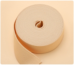 Белый Навахо Плоская широкая резинка, эластичная лента для аксессуаров одежды, навахо белый, 25 мм, около 5.47 ярдов (5 м) / рулон