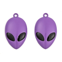 Темная Орхидея Акриловые подвески краскораспылительные, запредельно, темные орхидеи, 33x20x5 мм, отверстие : 2 мм