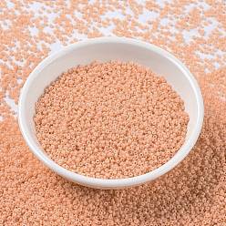 (RR4461) Duracoat Dyed Opaque Tea Rose MIYUKI Round Rocailles Beads, Japanese Seed Beads, 15/0, (RR4461) Duracoat Dyed Opaque Tea Rose, 1.5mm, Hole: 0.7mm, about 250000pcs/pound