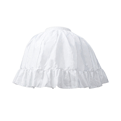 Белый Хлопковая юбка с кринолинами, подкладка в стиле «рыбья кость», белые, 450x550 мм