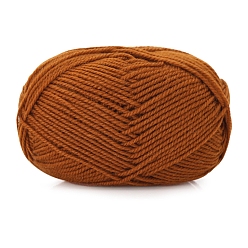 Сиена Пряжа для вязания из шелка и шерсти, для одежды шарфы свитера шали шапки, цвет охры, 0.5~1.2 мм, около 102.80 ярдов (94 м) / моток