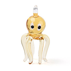 Мокасин Большие подвески, лэмпворк, ручная работа , чары кальмара, мокасин, 52.5~54x26~28.5x25.5~28.5 мм, отверстие : 4.5~6x4.2~5.5 мм