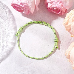 Бледно-Зеленый Регулируемые браслеты из полиэстера и спандекса для мужчин и женщин, бледно-зеленый, внутренний диаметр: 3-3/8 дюйм (8.65 см)