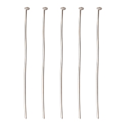 Платина Железные штыри с плоской головкой, платина, 50x0.75~0.8 мм, Около 4200 шт / 1000 г