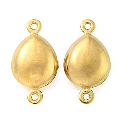 Настоящее золото 18K Ионное покрытие (ip) 304 подвески из нержавеющей стали, слезные ссылки, реальный 18 k позолоченный, 18x10x5 мм, отверстие : 1 мм