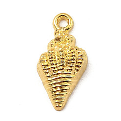 Золотой Подвески из сплава , формы раковины, золотые, 19x9.5x5 мм, отверстие : 1.8 мм, Около 1162 шт / 1000 г