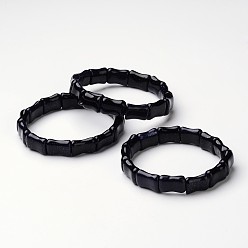 Blaufluss Blau Goldstone-Ausdehnungs-Armbänder, Perlen Armbänder, Bambus, 2-1/8 Zoll~2-3/8 Zoll (55~59mm)