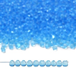 (DP148) Transparent Aqua Миюки 3.4мм капельные бусины, японский бисер, прозрачные цвета, (dp148) прозрачный аквамарин, 3.4x3 мм, отверстие : 0.65 мм, Около 180 шт / 10 г