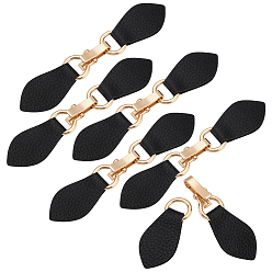 Light Gold 6 пряжка из цинкового сплава и искусственной кожи, для сумки свитер куртка пальто, аксессуары для шитья своими руками, золотой свет, 146x29x2.5 мм