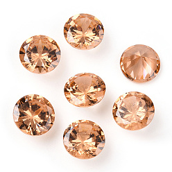 Сэнди Коричневый В форме ромба кубического циркония указал назад кабошоны, граненые, песчаный коричневый, 8x4.6 мм