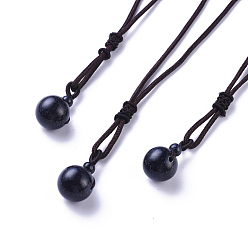 Синий Драгоценный Камень Ожерелья из синтетического синего золотого камня, с нейлоновым шнуром, круглые, 27.55 дюйм (70 см)