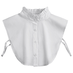 Белый Съемная женская рубашка из полиэстера с накладным воротником, отделка горловины своими руками аксессуары для одежды, белые, 346x364x3.5 мм