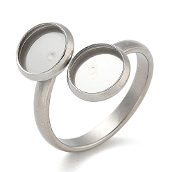 Нержавеющая Сталь Цвет 304 компоненты манжеты из нержавеющей стали, настройка кольца колодки, плоско-круглые, цвет нержавеющей стали, внутренний диаметр: 18 мм, лоток : 8 мм