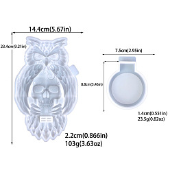 Сова Diy пищевые силиконовые формы, формы для подсвечников, формы для литья гипсовой смолы, сова, 234x144x22 мм