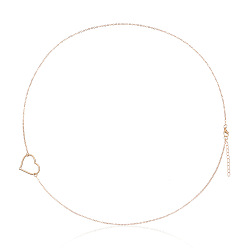 Золотой Сплав кольцо в форме сердца цепочка на талию, золотые, 790 мм