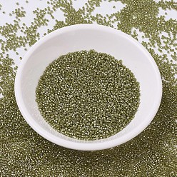 (DB0908) Sparkling Beige Lined Chartreuse MIYUKI Delica Beads, Cylinder, Japanese Seed Beads, 11/0, (DB0908) Sparkling Beige Lined Chartreuse, 1.3x1.6mm, Hole: 0.8mm, about 2000pcs/bottle, 10g/bottle